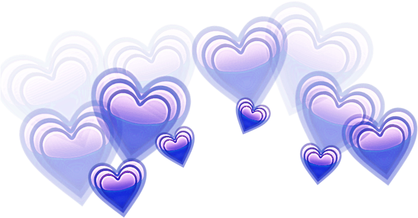 Blue Hearts Png (902x446), Png Download