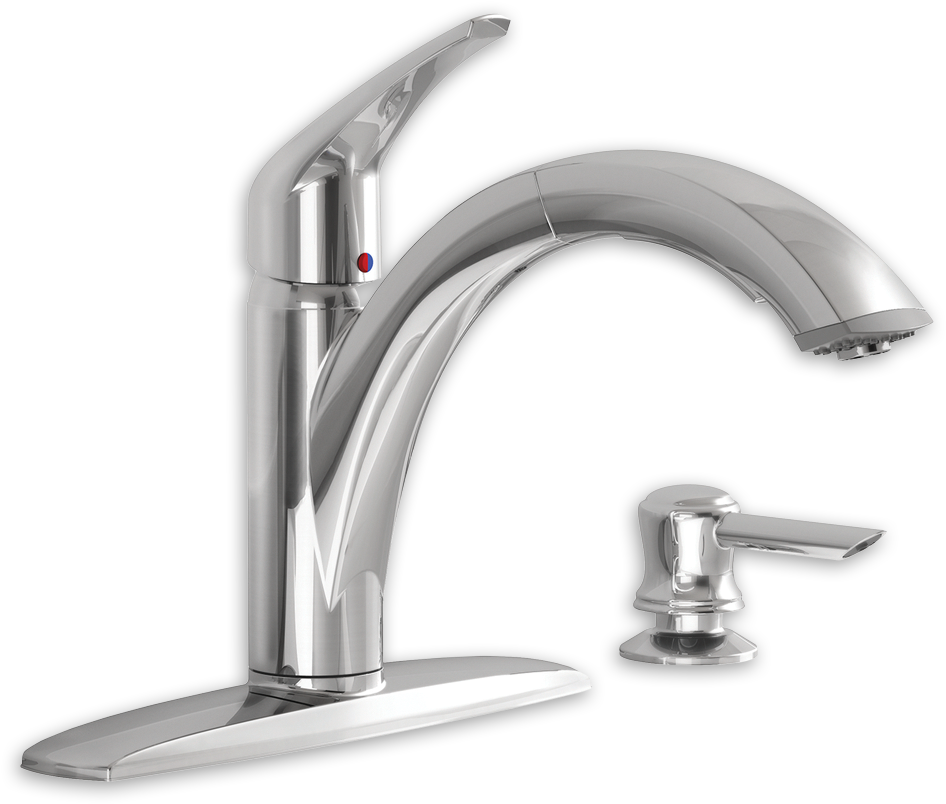 Arch Single Handle Pull Out Kitchen Faucet With (1000x1000), Png Download