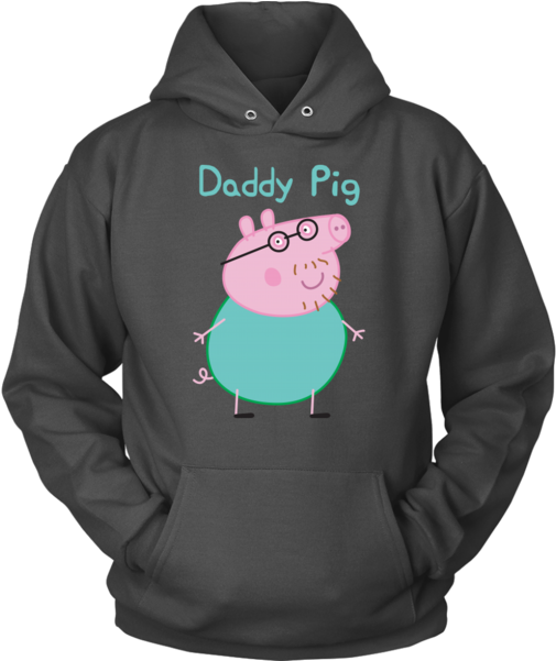 Daddy Pig Hoodie (600x600), Png Download