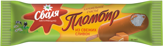 Eskimo Vanilla Ice Cream In Caramel Glaze 15%, 58 G (728x485), Png Download