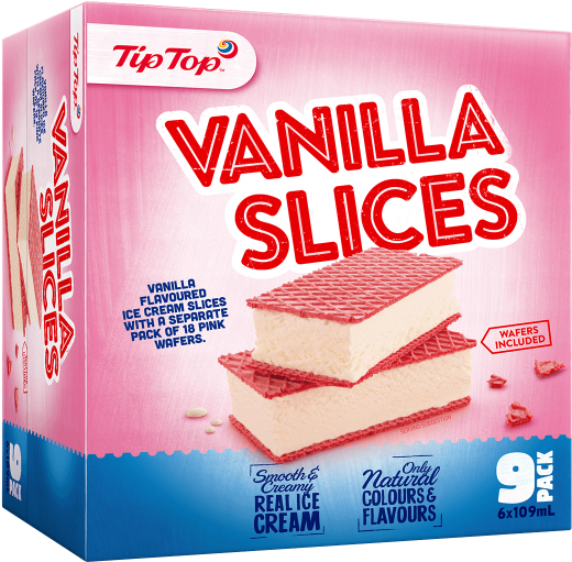 Tip Top Vanilla Ice Cream Slices (600x600), Png Download