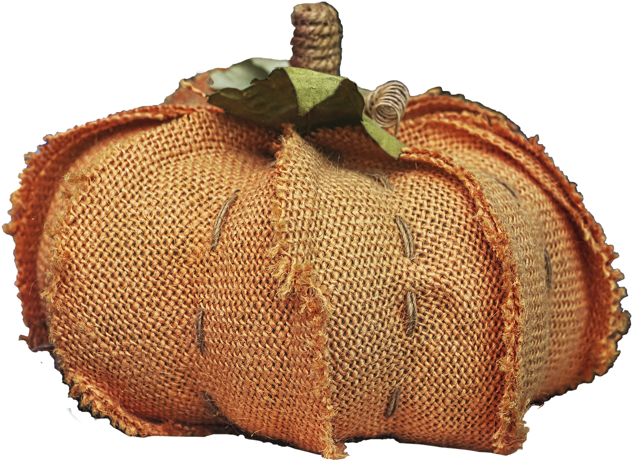 Pumpkin Fabric Sewn (1280x930), Png Download