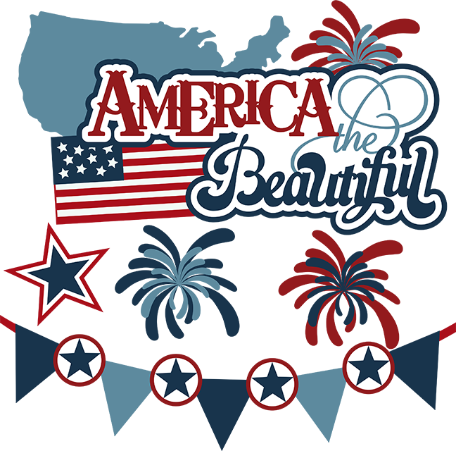 America The Beautiful Svg 4th Of July Svg Files For (648x640), Png Download