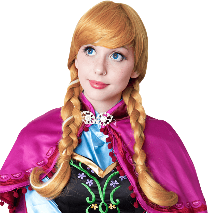 Frozen Inspired Anna Cosplay Wig (850x850), Png Download