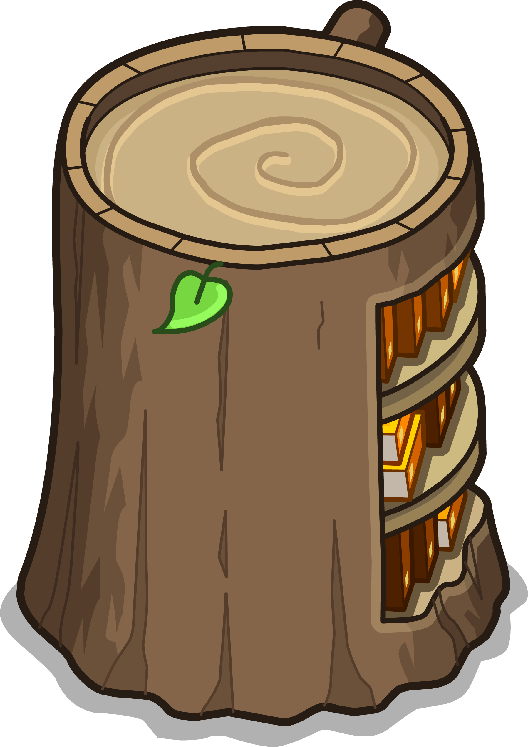 Stump Bookcase Sprite 045 (1797x2538), Png Download