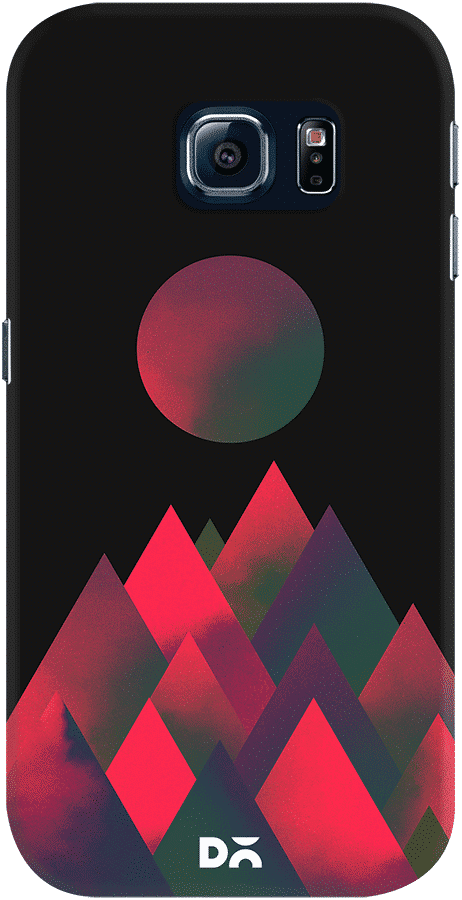 Dailyobjects Dark Mountains Sun Case Cover For Samsung (462x900), Png Download