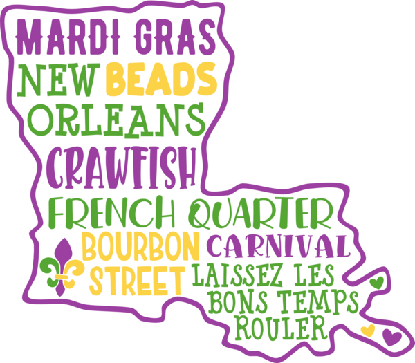 Mardi Gras Subway (600x525), Png Download