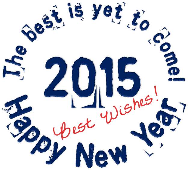 New Year2015 (625x567), Png Download