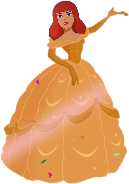 Daphne Blake Dressed As Belle (547x746), Png Download