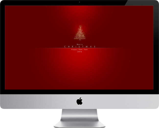 New Year Wallpaper Red (650x526), Png Download