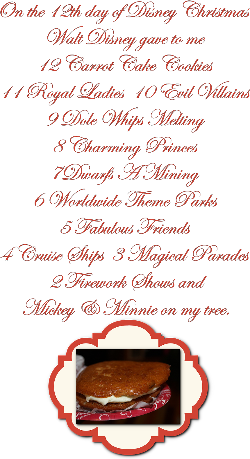 On The 12th Day Of Disney Christmas (1095x1600), Png Download