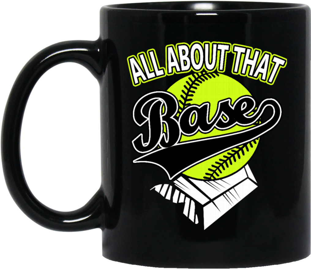 Baseball Meghan Trainor Mug All About That Base Coffee (1024x1024), Png Download
