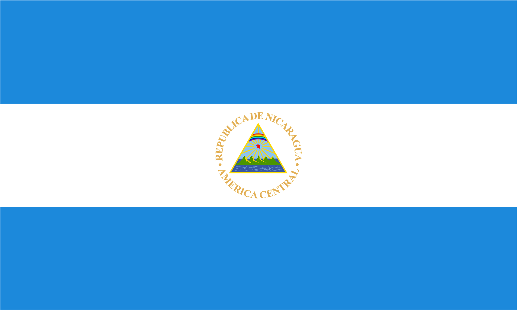 Nicaragua Flags, National Flag, Flag (1920x1200), Png Download