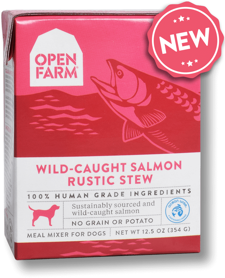 Open Farm Grain Free Wild Caught Salmon Recipe Rustic (785x953), Png Download