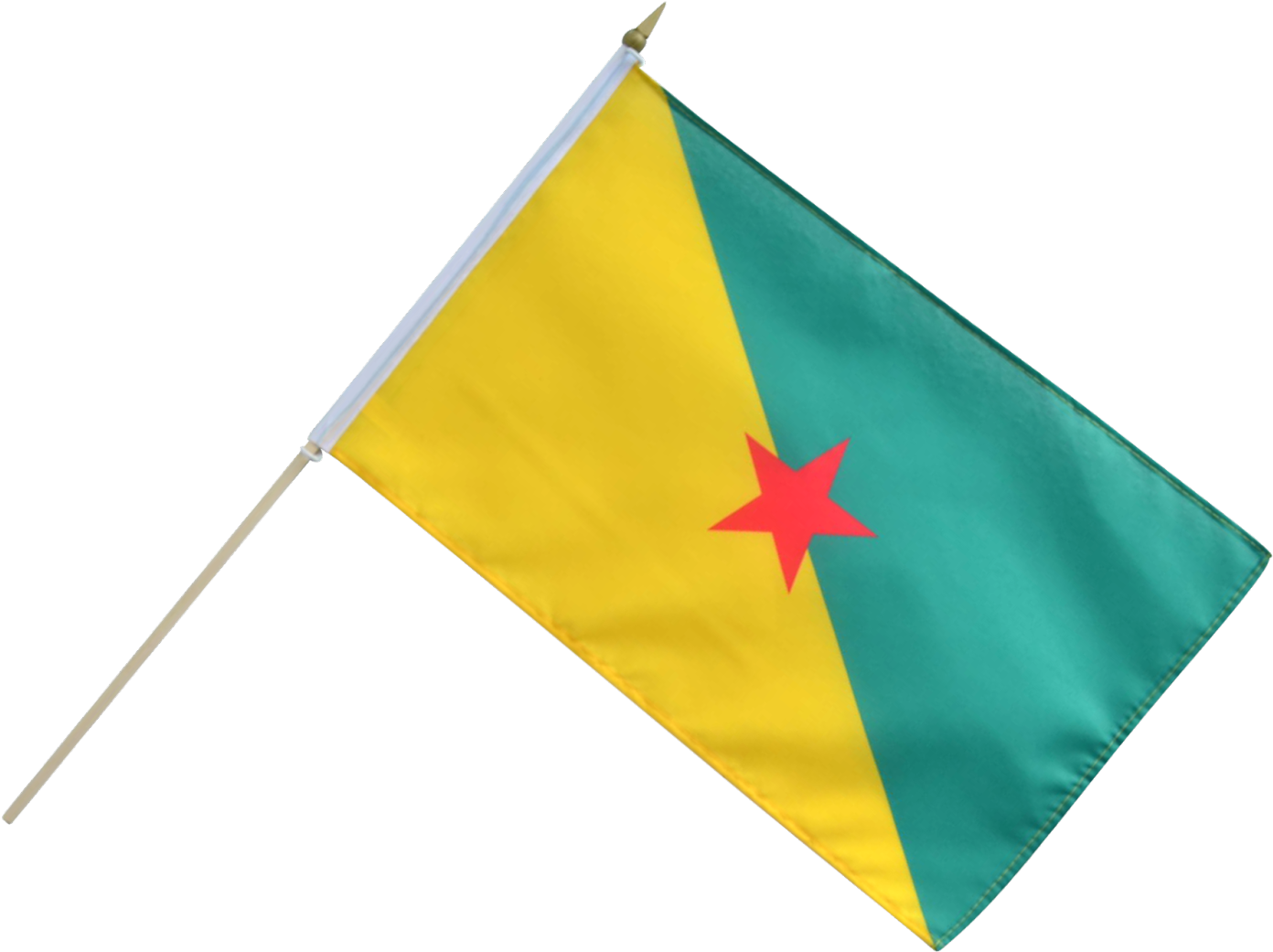 Bandiera Da Asta Francia Guyana Francese (1500x1140), Png Download