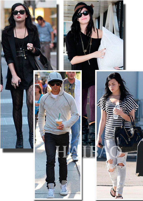 洛瓦托 与jonas Brothers老二乔 (500x700), Png Download