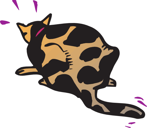 Startled Cat Svg Clip Arts 600 X 523 Px (600x523), Png Download