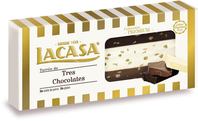 Turrón De Tres Chocolates (699x699), Png Download