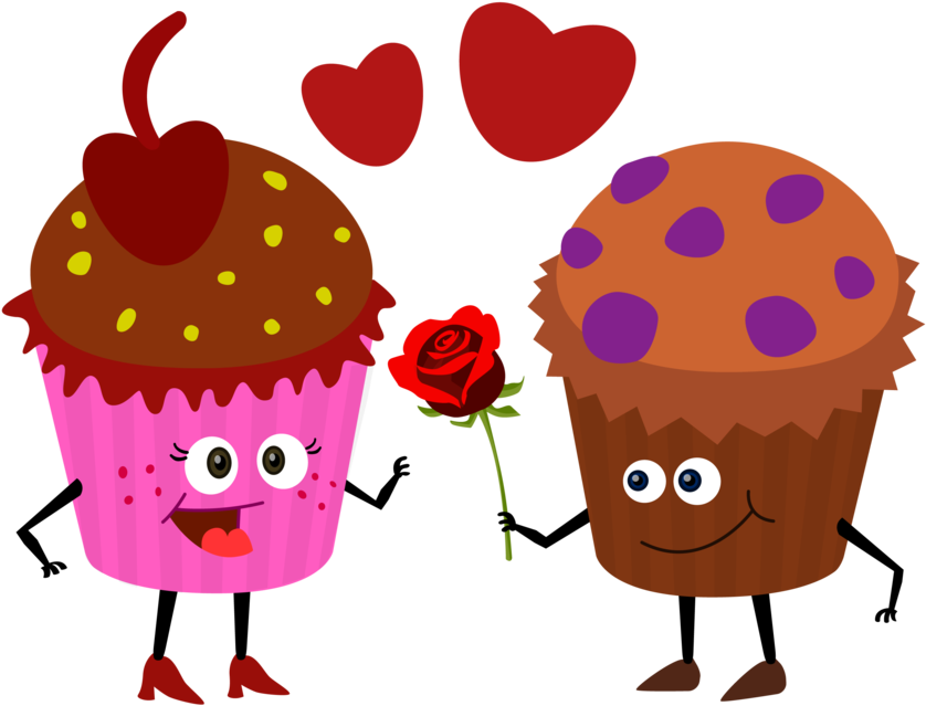 Muffin Love (900x719), Png Download