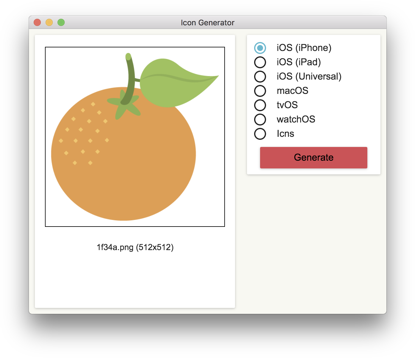 Click Generate And We Get Appicon (1424x1224), Png Download