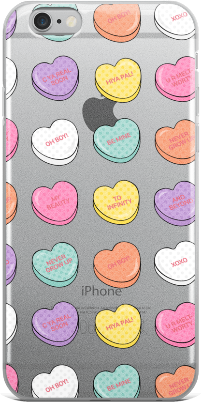 Conversation Heart Iphone And Samsung Case (1000x1000), Png Download