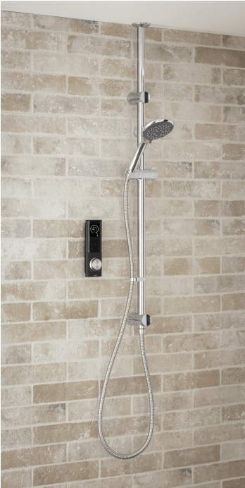 Triton Home Digital Shower Adjustable Head With Riser (691x691), Png Download