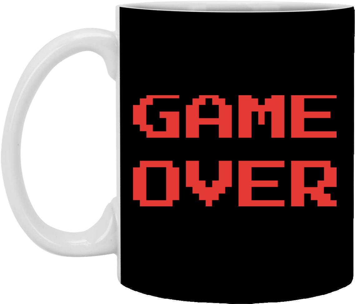 Game Over 11 Oz (1155x1155), Png Download