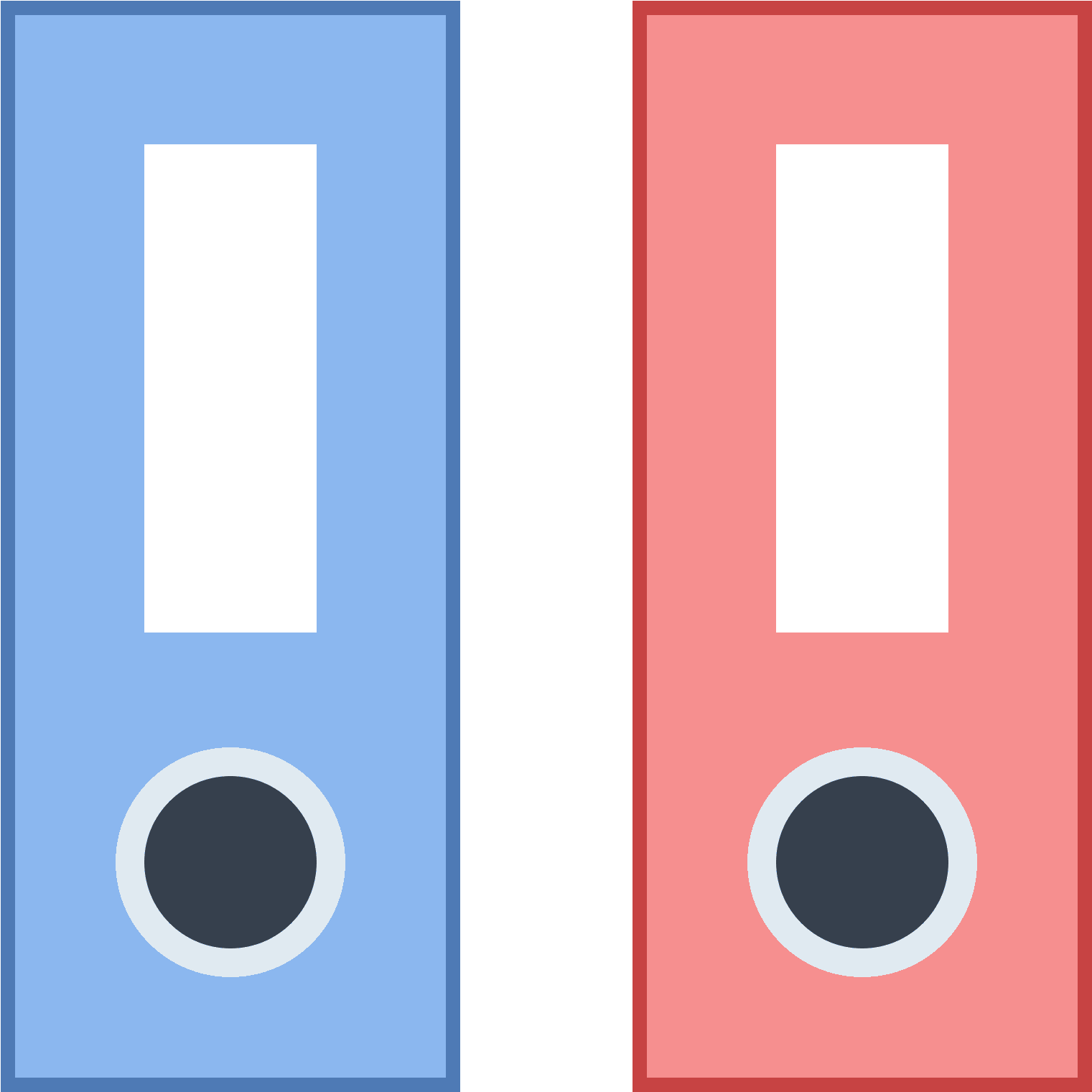 Folder Z Segregatorami Icon (1600x1600), Png Download