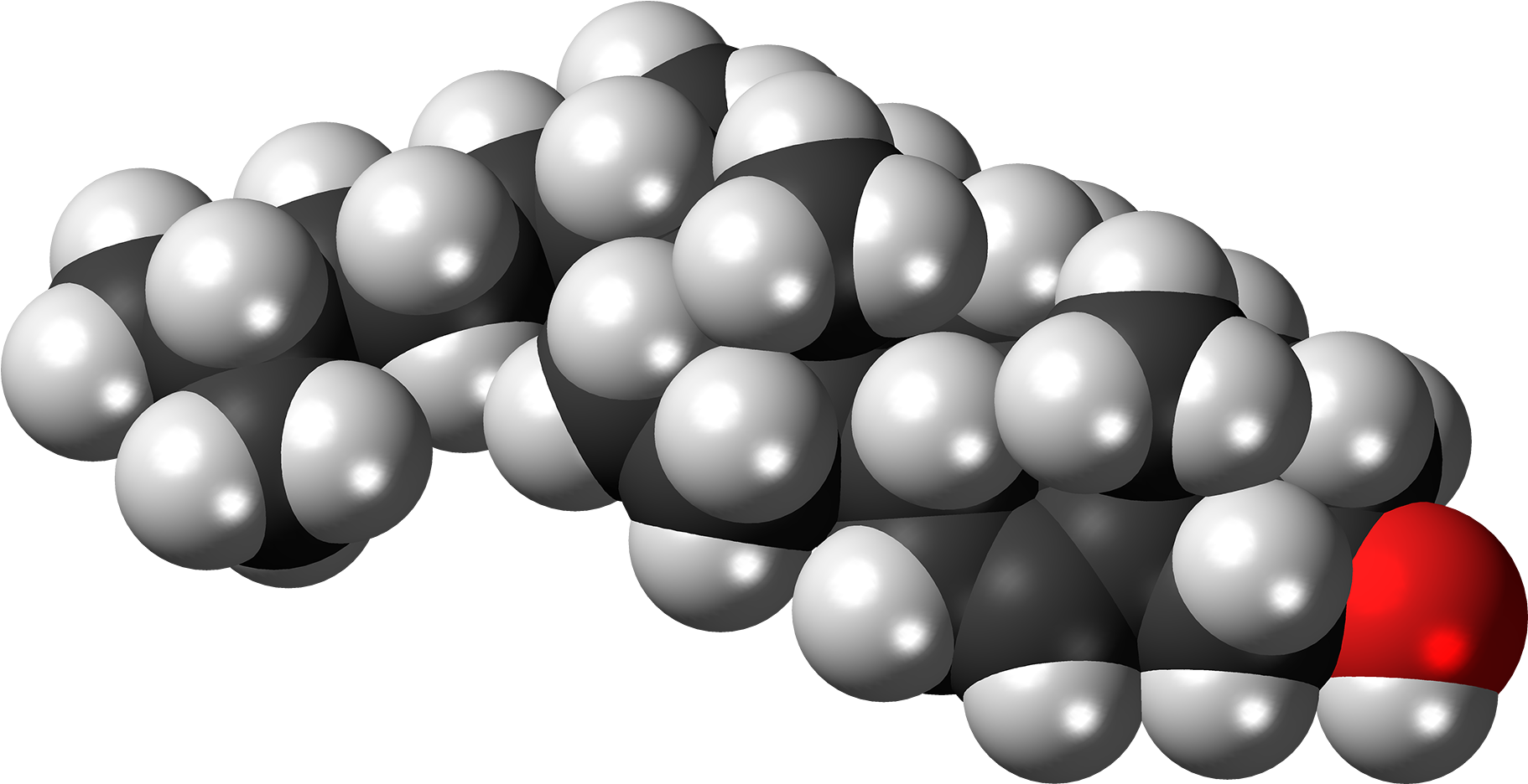 Ent-cholesterol Molecule Spacefill (2000x1114), Png Download