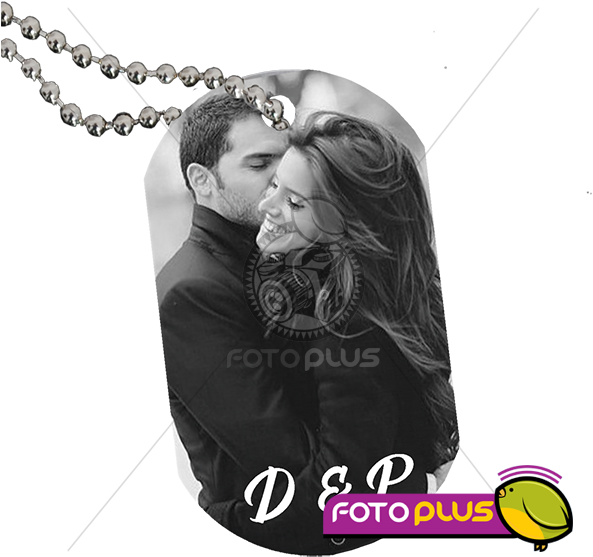 Placa Militar De Metal Para Sublimación Con Cadena (600x600), Png Download