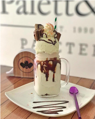 Gluk Helado Premium Malteada Porcionada (800x400), Png Download