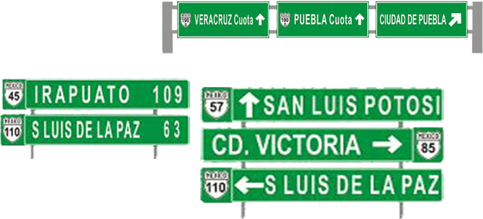 Estas Señales Se Usan Para Identificar Las Calles Por (1000x500), Png Download
