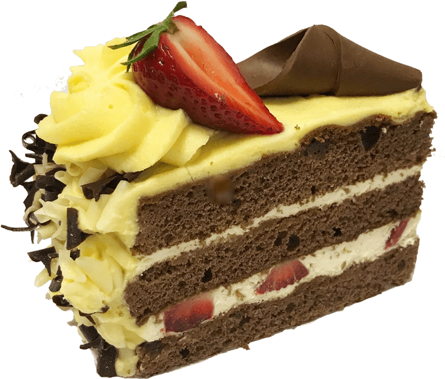 Fresh Handmade The Chocolate & Strawberry Slice Order (900x900), Png Download