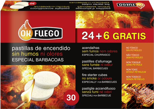 Pastillas Encendido Especial Barbacoa Sin Humos Y Olores (600x600), Png Download
