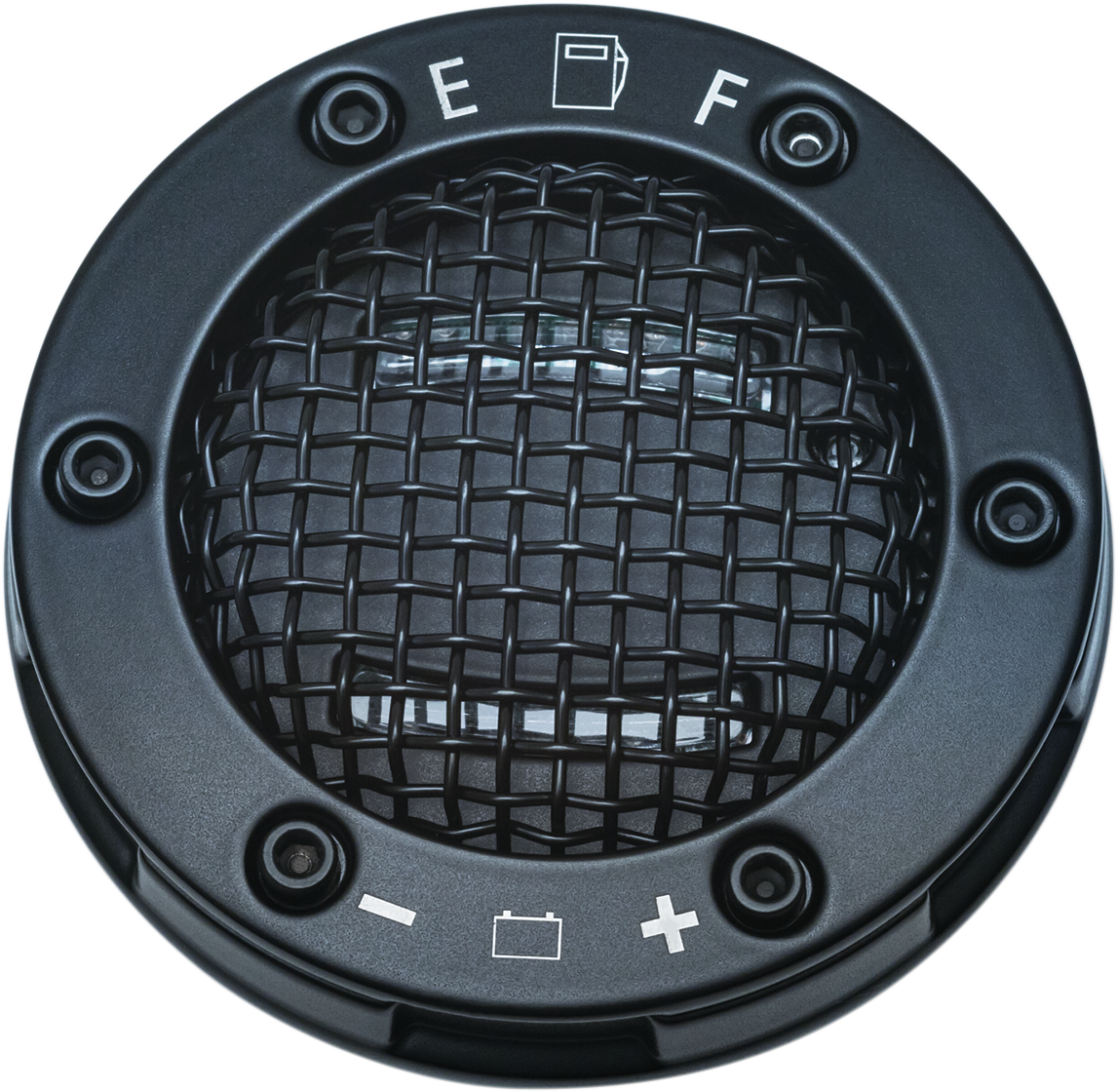 Kuryakyn Black Mesh Led Fuel Battery Gauge Cap 93-17 (1146x1120), Png Download