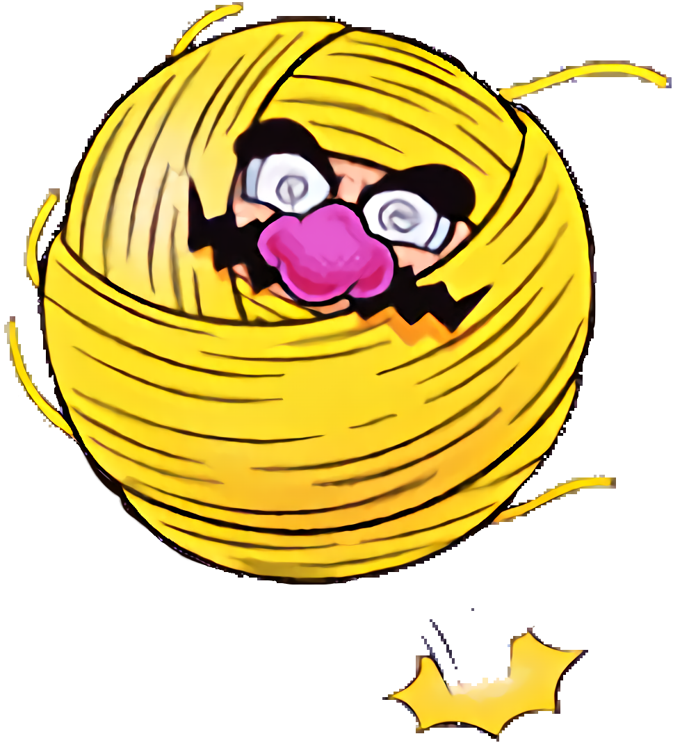 Ball O' String Wario Wl3 (976x1088), Png Download
