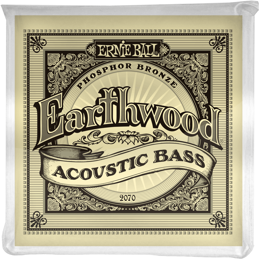 Ernie Ball Earthwood Phosphor Bronze Acoustic Bass (1000x1000), Png Download