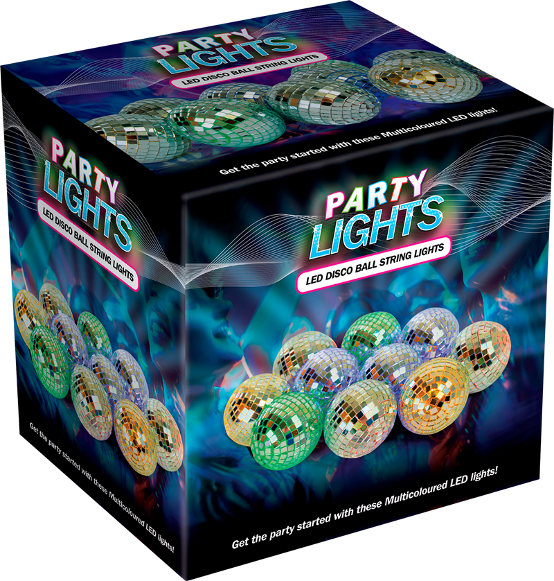 Led Disco Ball String Light (800x838), Png Download