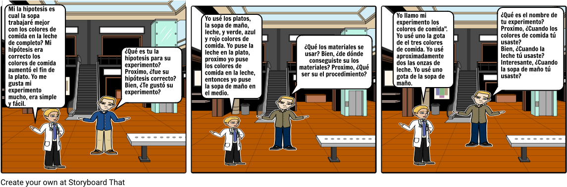 Spanish Experiment Storyboard (1164x385), Png Download