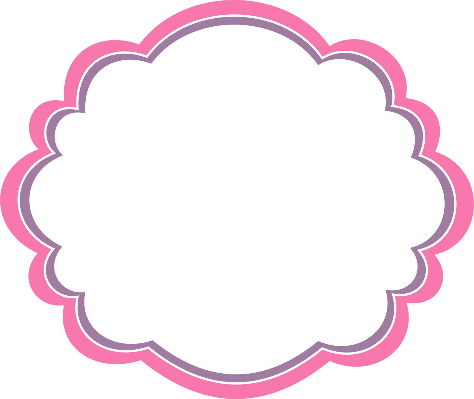 Bordes Y Marcos Del Clipart De Unicornios Para Scrapbook (1600x1348), Png Download