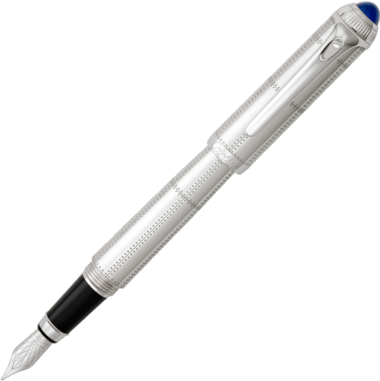 Caneta Tinteiro Roadster Cartier Transatlantique Decorada (1000x1000), Png Download