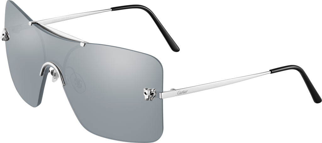 Gafas De Sol Panthère De Cartiermetal Gris, Acabado (1024x455), Png Download
