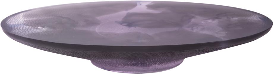 Large Grey & Purple Fantasy Garden Oval Bowl (1000x667), Png Download