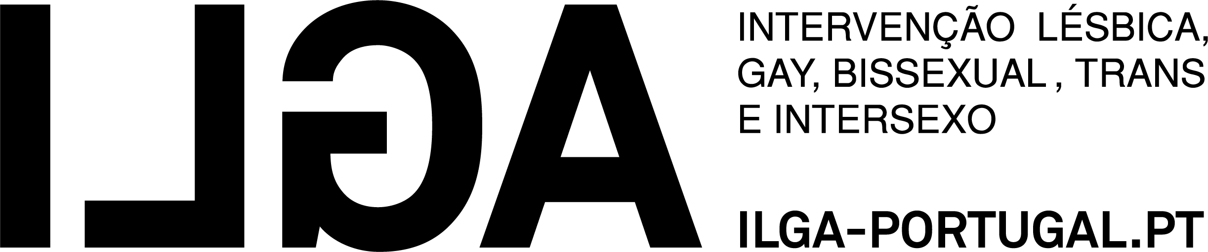 Logo Ilga Convertido Em Curvas (2445x511), Png Download