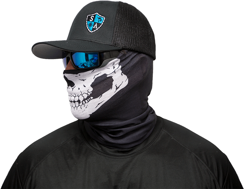 Half Skull Face Shield2 (1000x667), Png Download