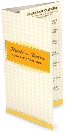 Customize American Breakfast Takeout Menu (628x628), Png Download