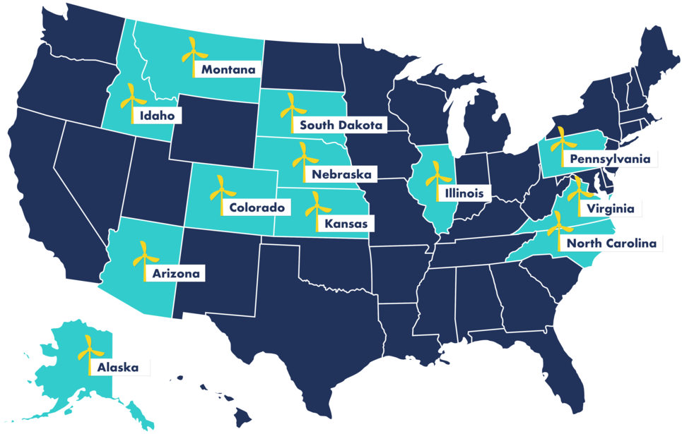 In Coordination With The Doe Wind For Schools Project, (1000x661), Png Download