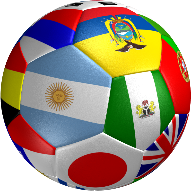 Soccer Ball Flag 3d Model Max Obj Mtl 3ds Fbx 3 (800x800), Png Download