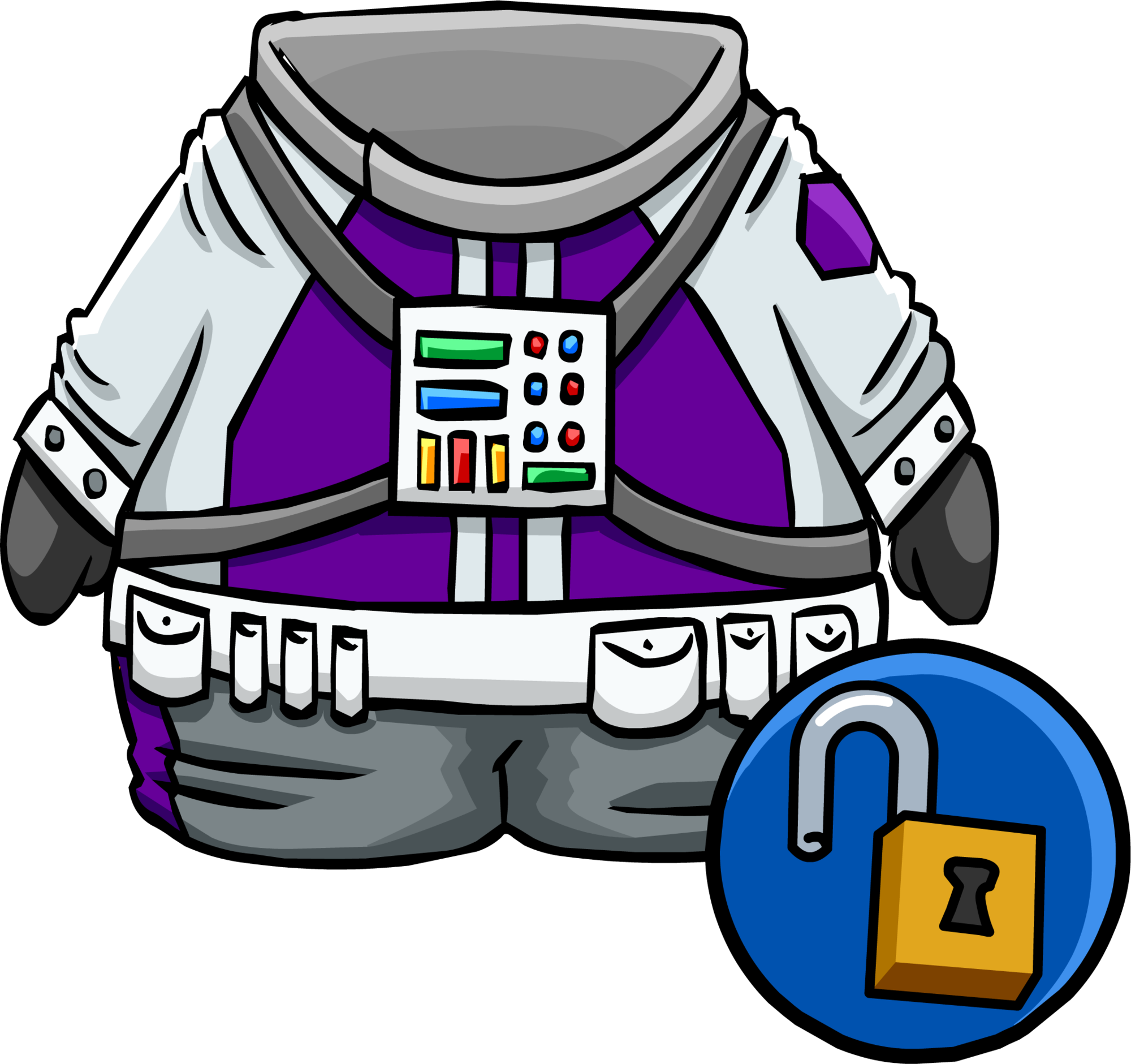 Purple Space Suit Unlockable Icon (2000x1881), Png Download