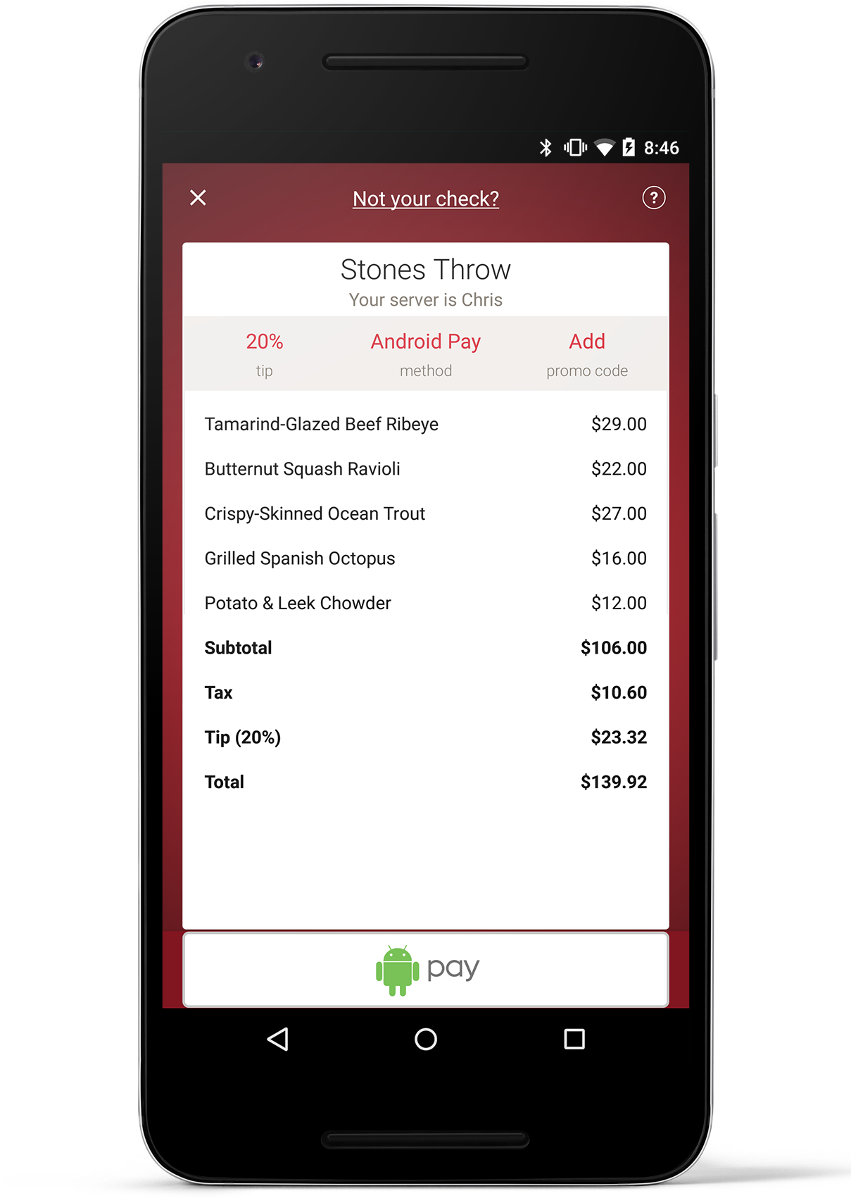 Androidpay N6p Front-r1b[8] (1990x1990), Png Download